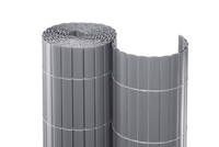 Mc-Bambus Sichtschutzmatte PVC Silber