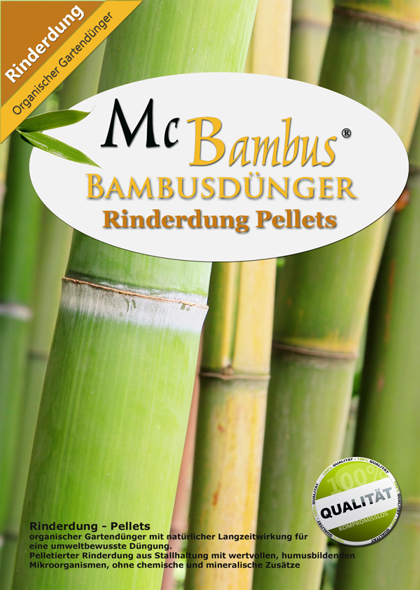 Mc-Bambus | Neue Produkte | Organischer Gartendnger - Rinderdung Pellets |  Bodenhilfsstoffe in Form von Rinderdung Pellets. Ein organischer Dnger fr  Bambus und viele Gartenpflanzen.